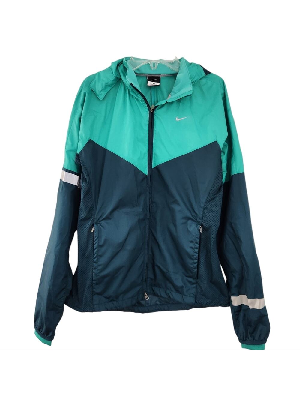 Nike Vapor Running Jacket Women Small Zip Up Windbreaker Lightweight, Zip Hood